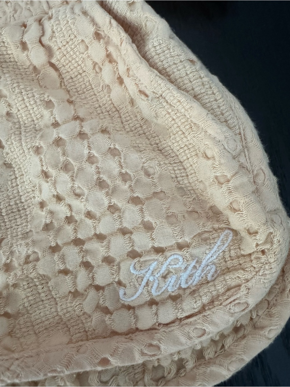 Kith Peach Crochet-Look Short Set - Picture 3 of 3